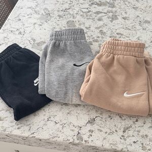 Nike Kids' Sweatpants - Black, Gray, and Tan